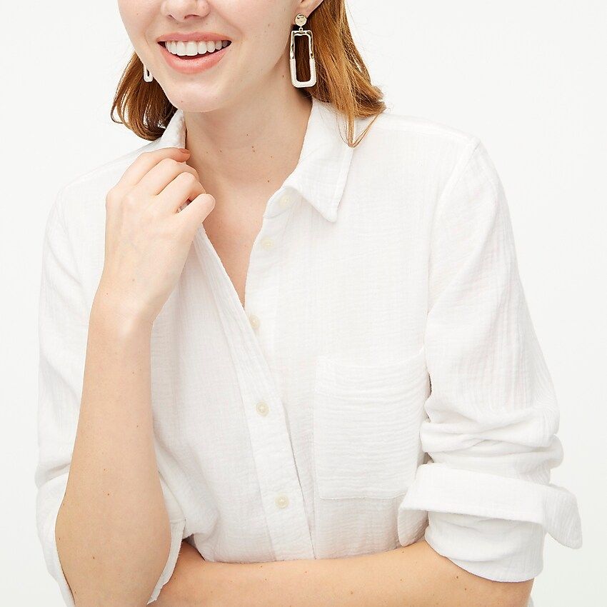 Gauze button-up shirt | J.Crew Factory