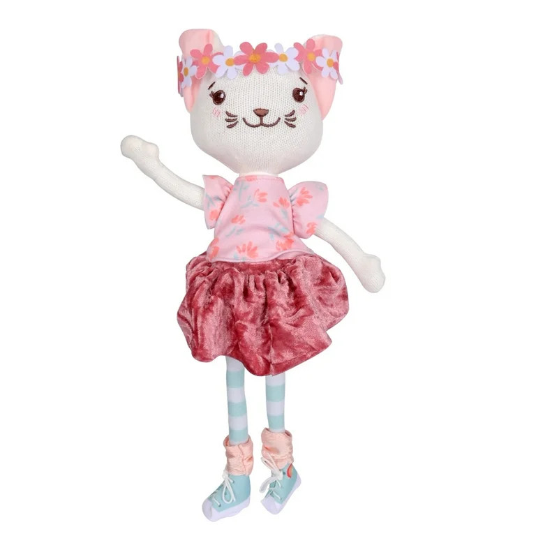 Hopscotch Lane 13-inch Soft Bodied Floppy Doll - Cleo, Brown-Eyed Doll, Children Ages 0+ Months | Walmart (US)