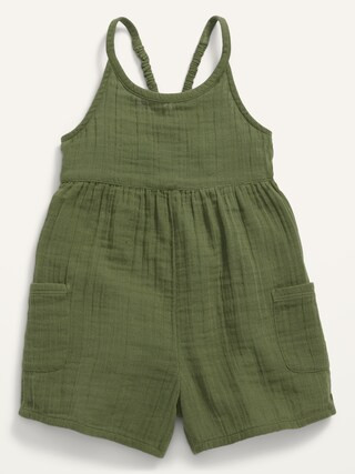 Sleeveless Pocket Romper for Toddler Girls | Old Navy (US)