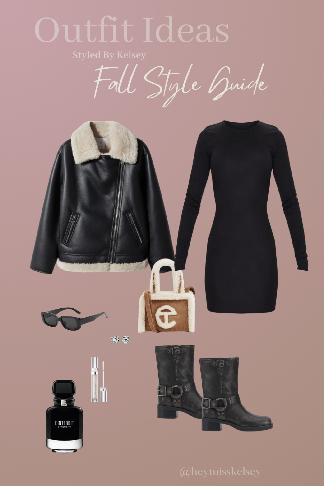 Fall outfit inspo! Love this black Sherpa jacket from mango paired with Moto boots and the Ugg Telfar mini.

#LTKstyletip #LTKshoecrush #LTKSeasonal