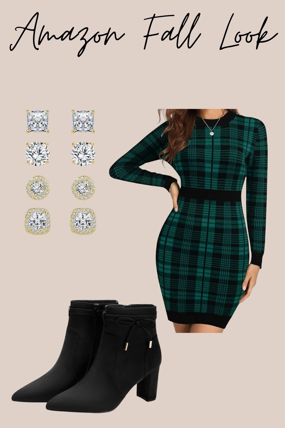 Fall wear. Fall Fashion. Amazon Fall Fashion. Amazon Fashion. Amazon Prime Day. Prime Day. Fall Outfit. Boots. Dress. Accessories. Earrings. Chain. 

#LTKSeasonal #LTKStyleTip #LTKBeauty