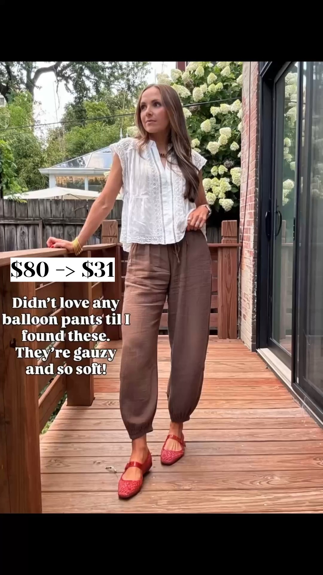 @gap balloon pants are the lowest I’ve seen! So comfortable and versatile. I am in a small, they come in reg and petite!

#LTKootd #LTKgrwm