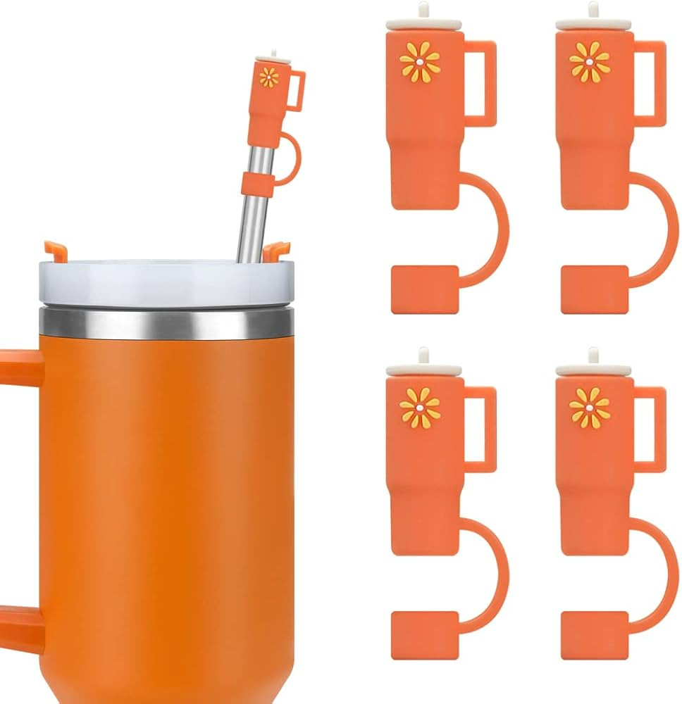 4 PCS Straw Covers Cap for Stanley Cup, Silicone Straw Tip Covers for Stanley 30 & ... | Amazon (US)