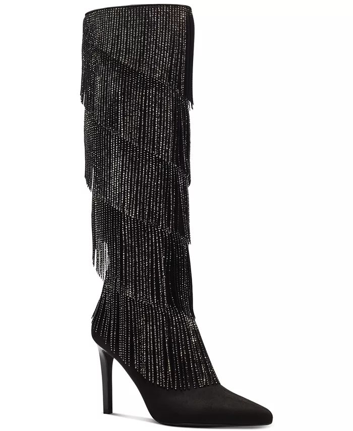 INC International Concepts Women's Shyn Fringe Boots, Created for Macy's & Reviews - Boots - Shoe... | Macys (US)