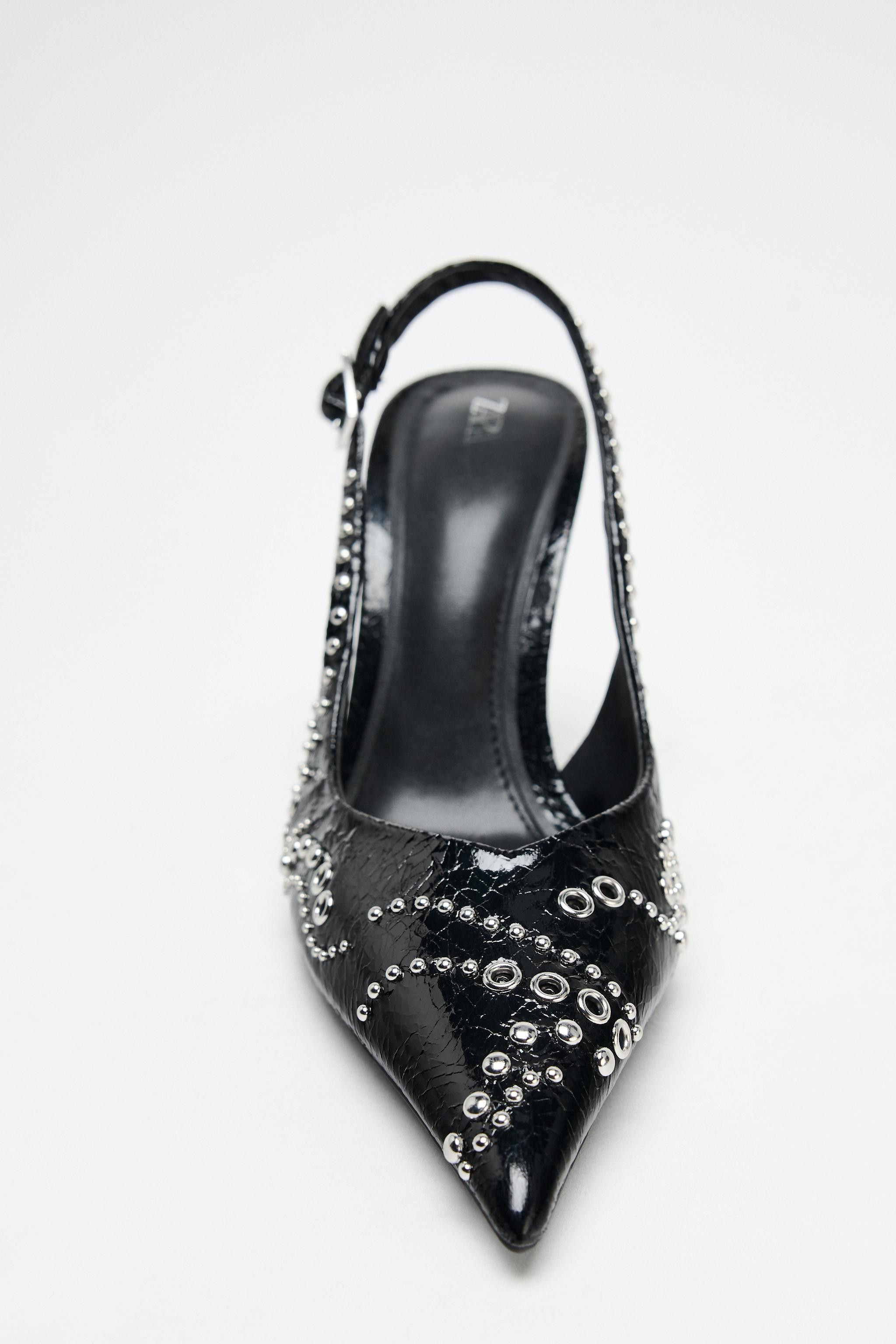 STUDDED HEELED PUMPS | Zara US