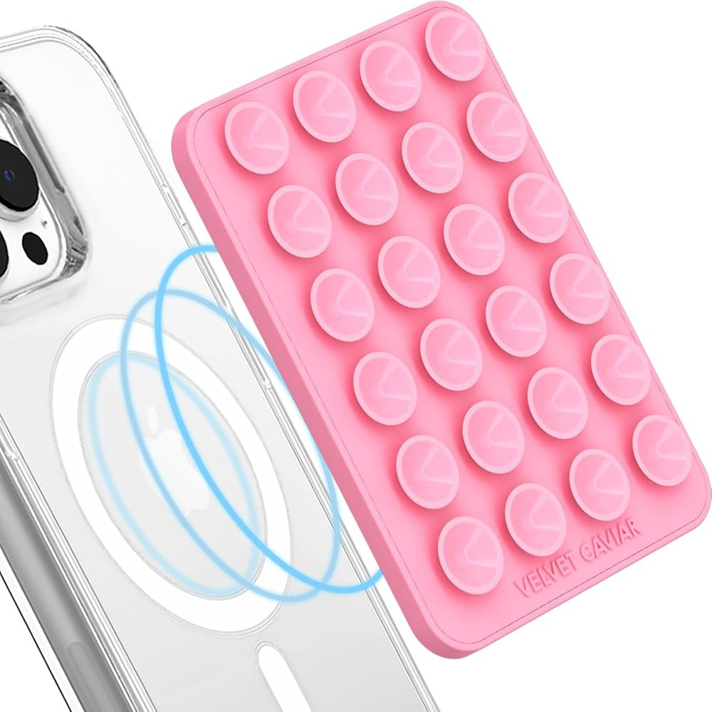 Velvet Caviar Suction Cup Phone Case Mount Compatible with MagSafe Devices Only - Magnetic Silico... | Amazon (US)