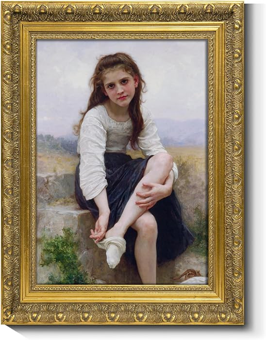 ARTGOW Solid Wood Frame for 12x16 Canvas Paintings, Finished Antique Ornate Gold Canvas Frames fo... | Amazon (US)