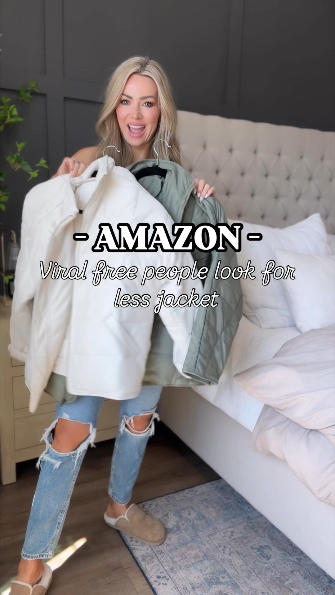 VIRAL ALERT! The iconic Free People look for less quilted jacket is BACK IN STOCK on Amazon and ON SALE! *
* I'm wearing a size small, but
size up for that effortless, oversized FP vibe.
Available in multiple colors! 💋
- Shop this
affordable Amazon fashion find and elevate your outfit ideas with the trendiest fashion must-have of the season! #FreePeopleJacket #ViralFashion #AmazonFashionFinds #AffordableFashion #OversizedJacket #QuiltedJacket #TrendyFashion #FashionSteals #OutfitInspo #AmazonDeals

#LTKFindsUnder50 #LTKVideo #LTKSaleAlert