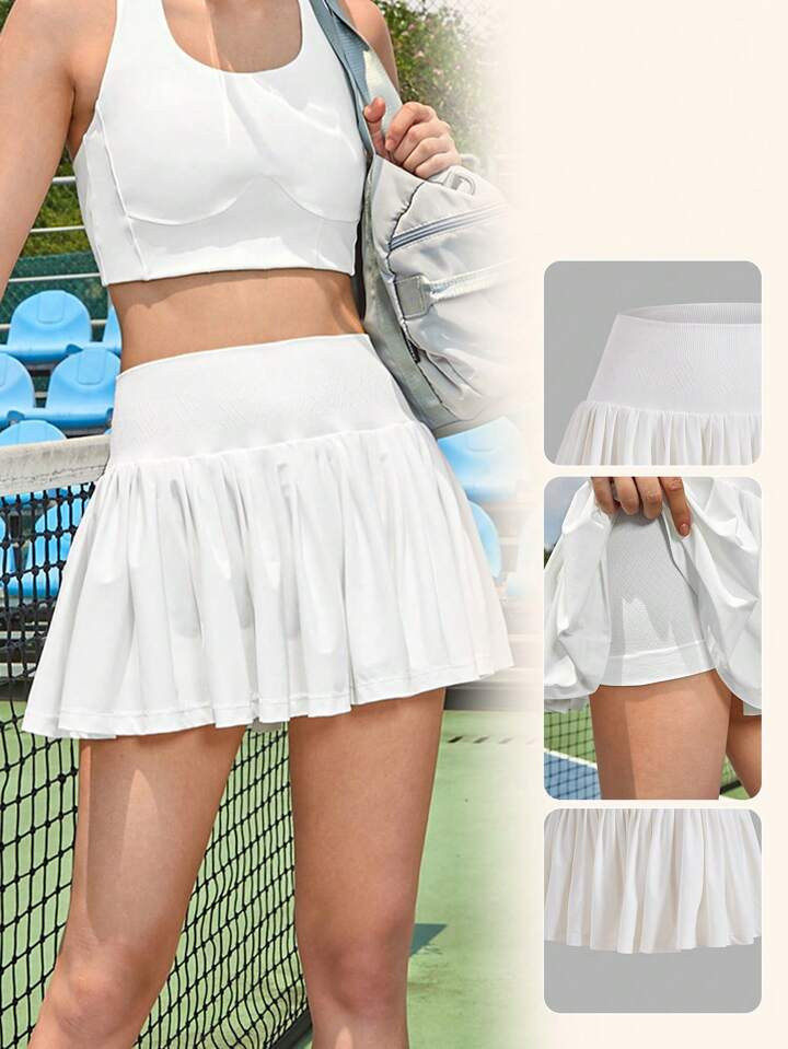 SHEIN Sport Lifespree High Waist Ruffle Hem Sports Skort | SHEIN