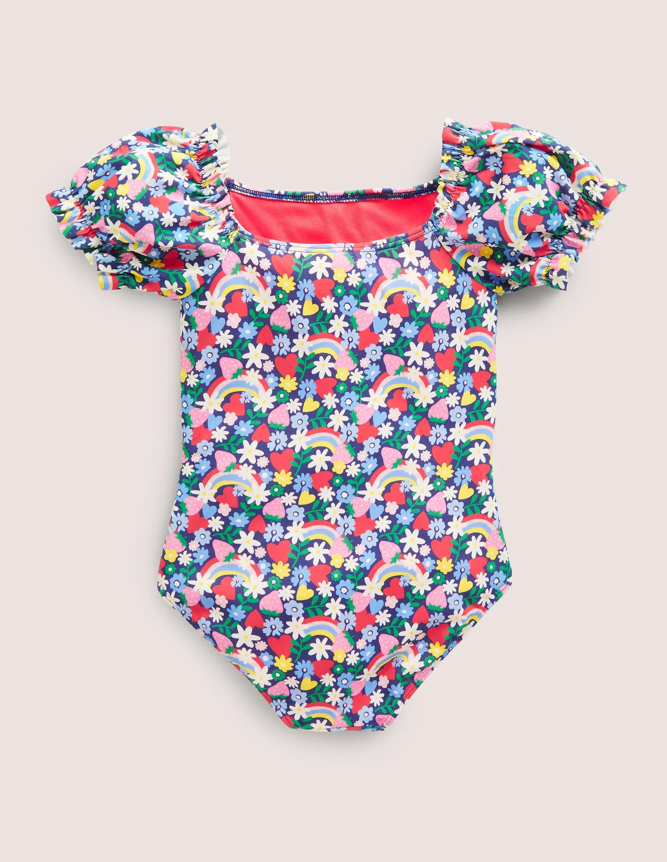Puff Sleeve Printed Swimsuit | Boden (US)