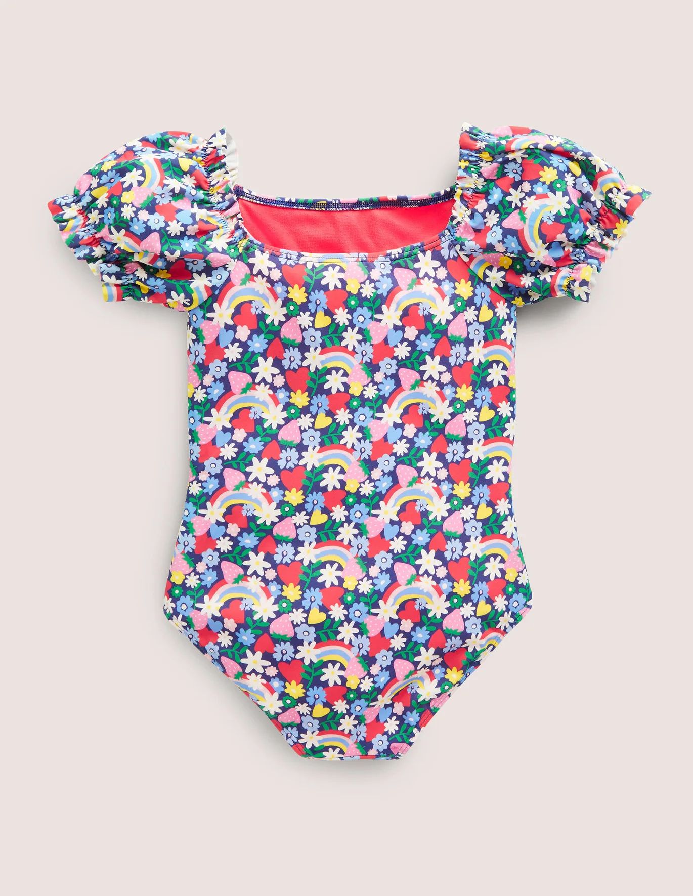 Puff Sleeve Printed Swimsuit | Boden (US)