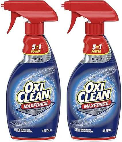 OxiClean Max Force 5 in 1 Power Laundry Stain Remover Spray, 12 oz - 2 PK | Amazon (US)