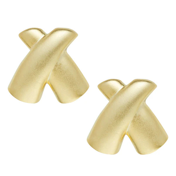 Bold X Studs | Susan Shaw