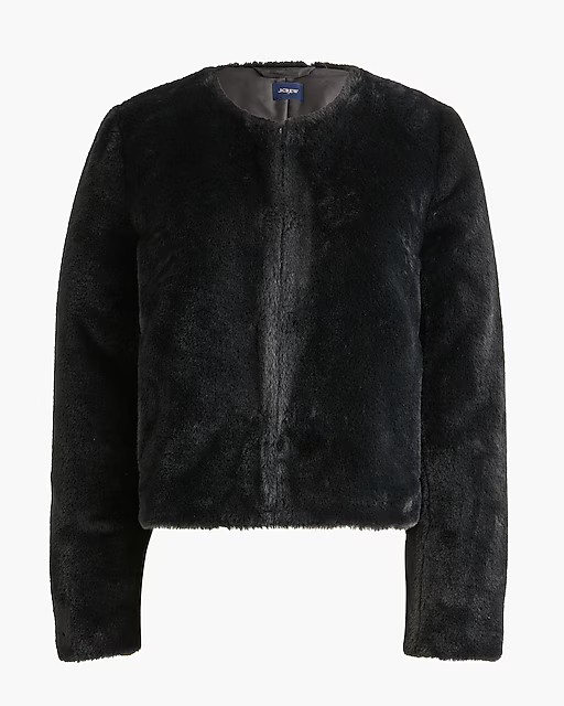 Faux-fur cropped jacket | J.Crew Factory