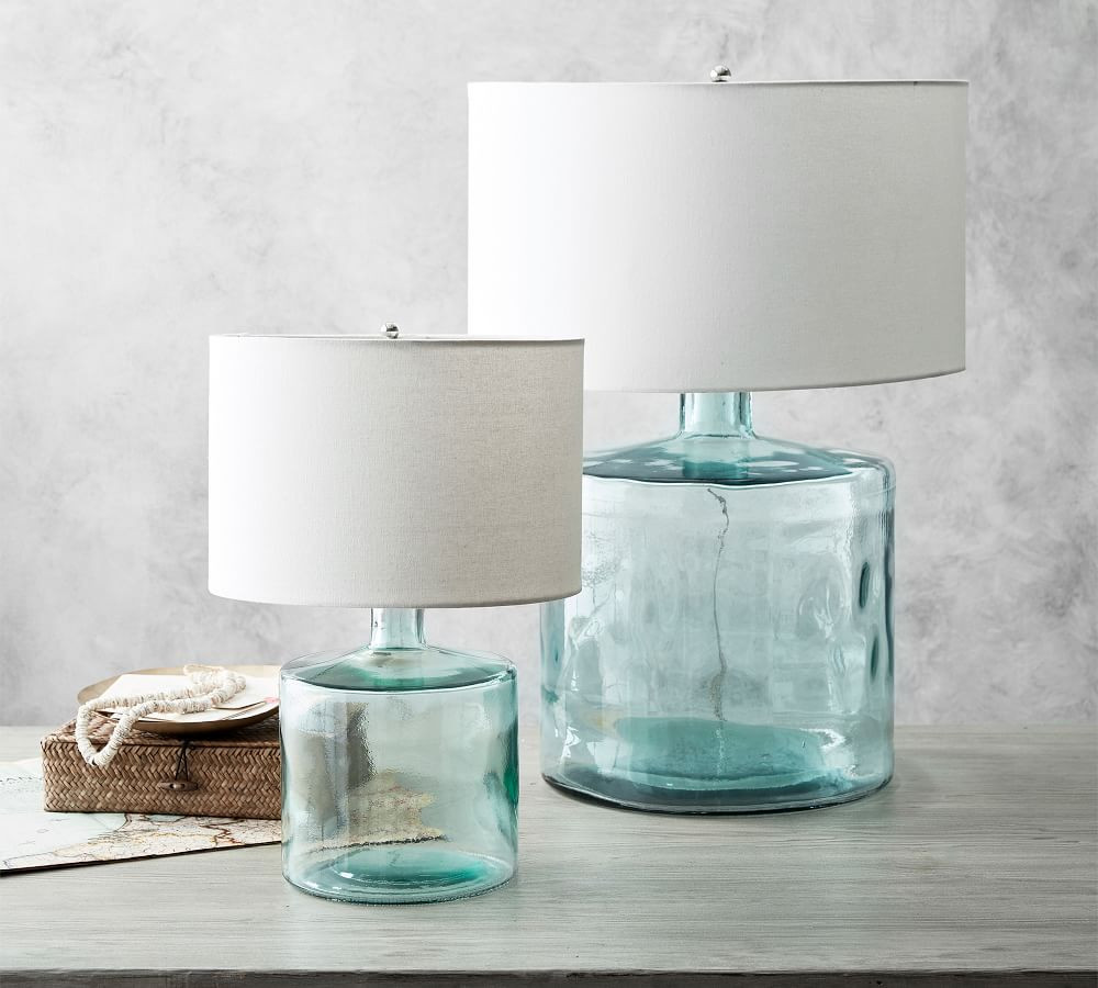 Mallorca Recycled Glass Table Lamp | Pottery Barn (US)