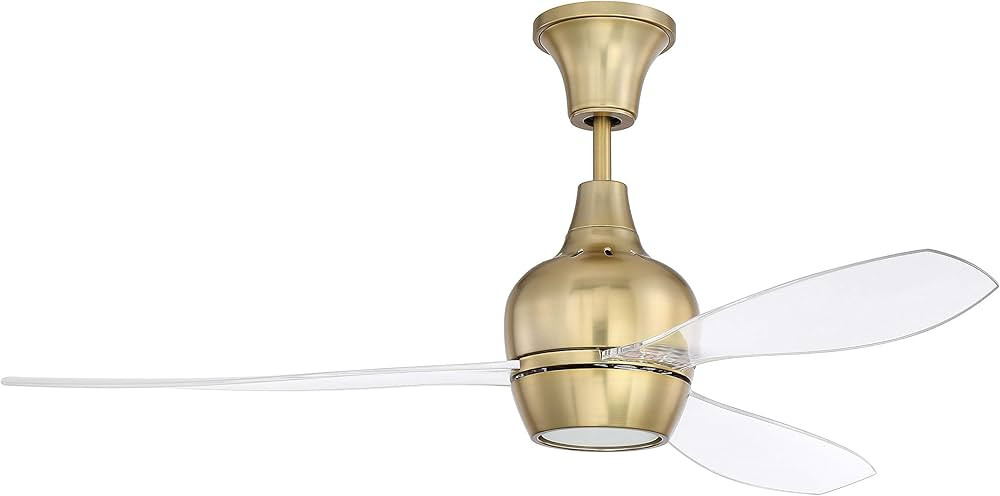 Craftmade BRD52SB3-UCI Bordeaux Downrod/Semi-Flush Mount Heavy-Duty 52" Ceiling Fan with LED Ligh... | Amazon (US)