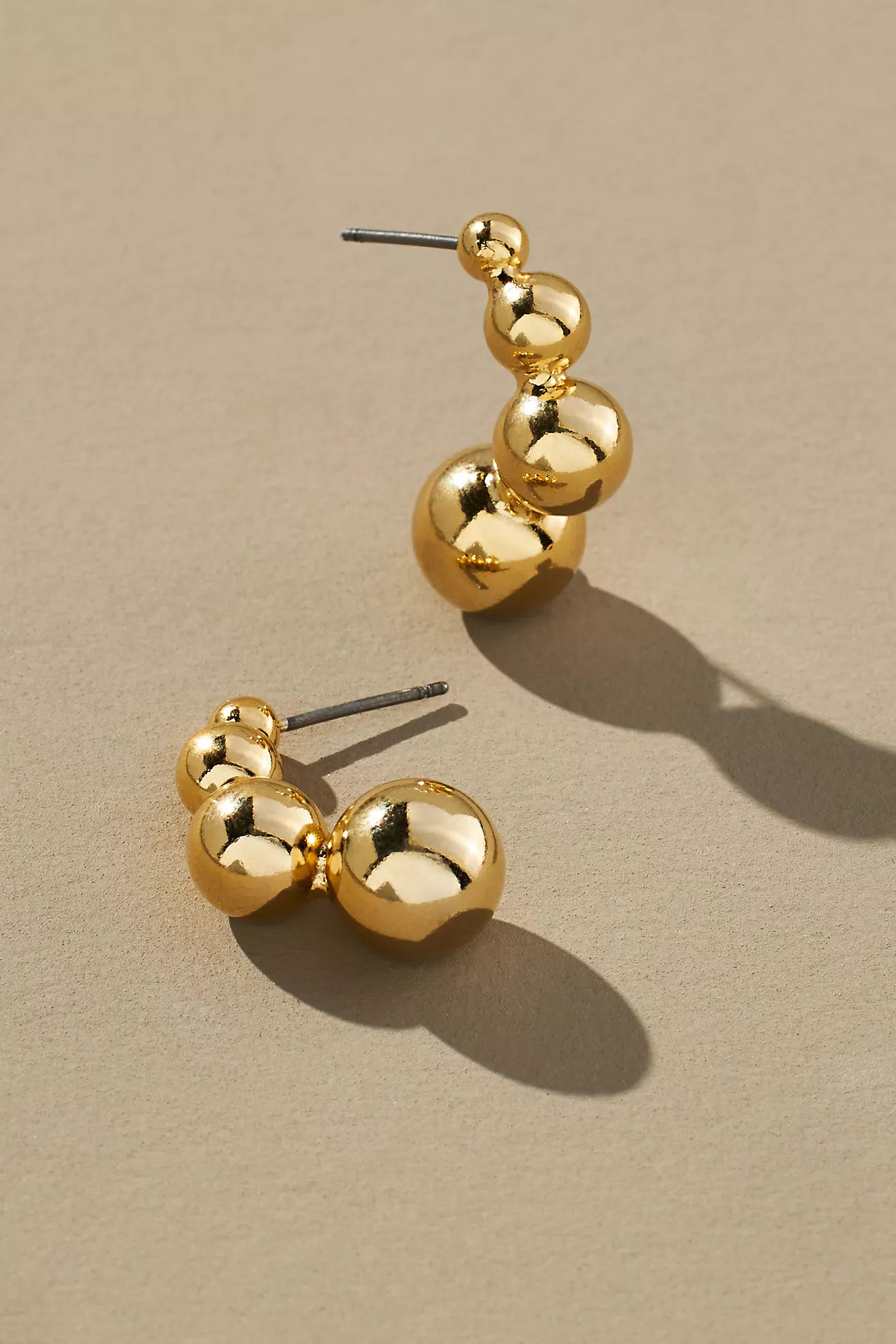 Multi-Sphere Curved Earrings | Anthropologie (US)