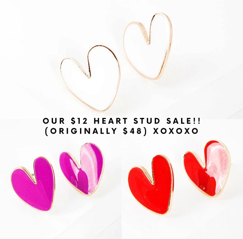 Heart Studs | Erin McDermott Jewelry
