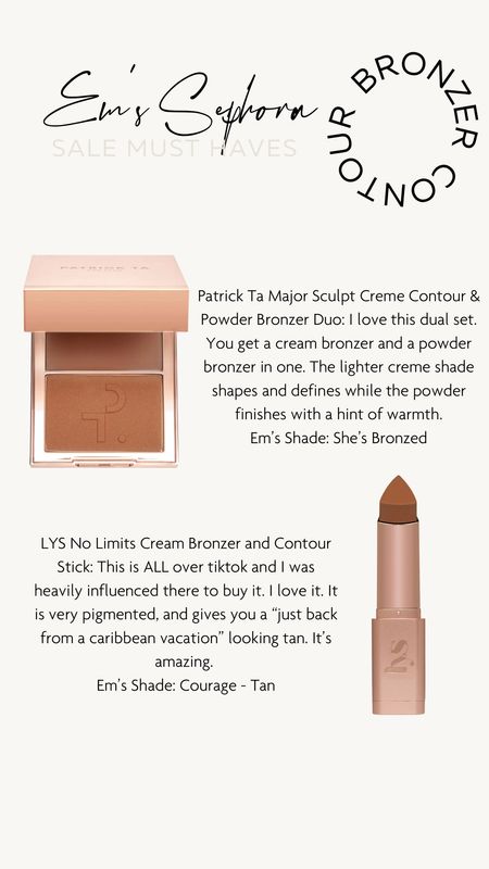 Bronzer and contour favorites from Sephora - Sephora sale - makeup on sale - beauty sale 

#LTKsalealert #LTKBeautySale #LTKbeauty