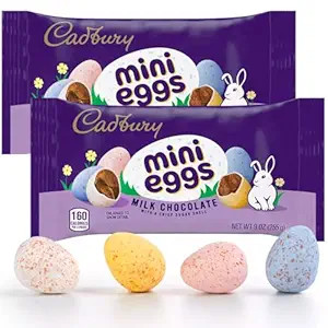 Mini Eggs Milk Chocolate, 2 Bags of Cadbury Mini Eggs 9oz Each, Creamy Milk Chocolate Cadbury Min... | Amazon (US)