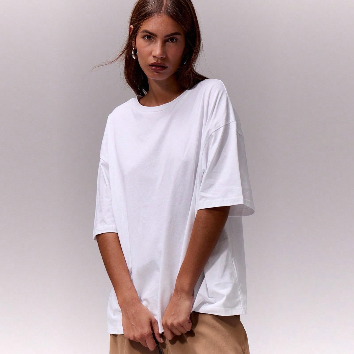 MUSERA Soft Oversized Crew Neck T Shirt Casual Capsule Wardrobe Everyday Oversized Tee Airport Back To School Winter Spring Summer | SHEIN