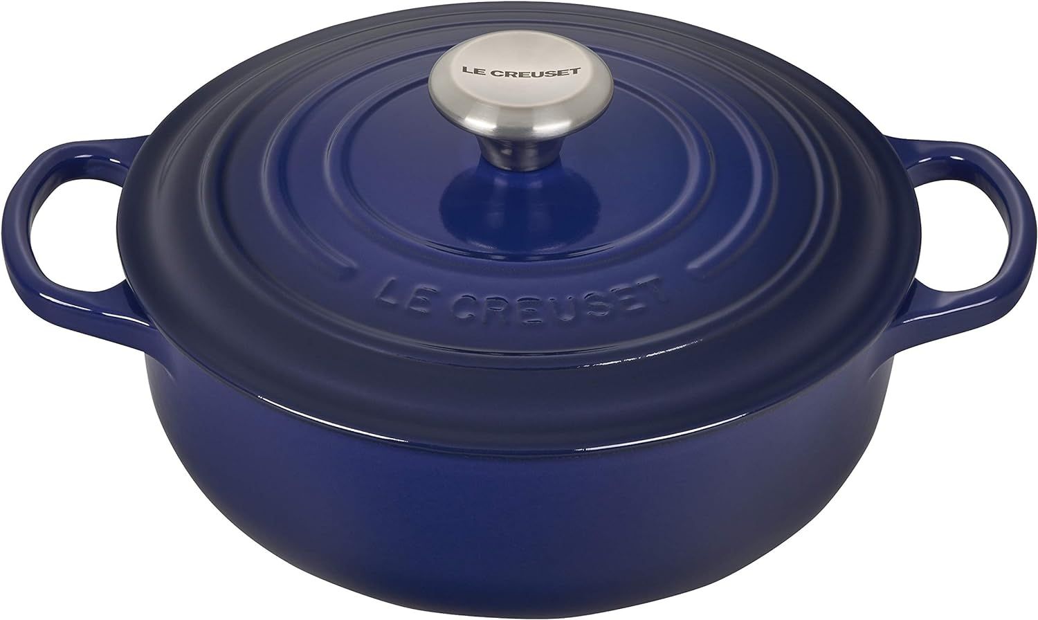 Le Creuset Enameled Cast Iron Signature Sauteuse Oven, 3.5 qt., Indigo | Amazon (US)