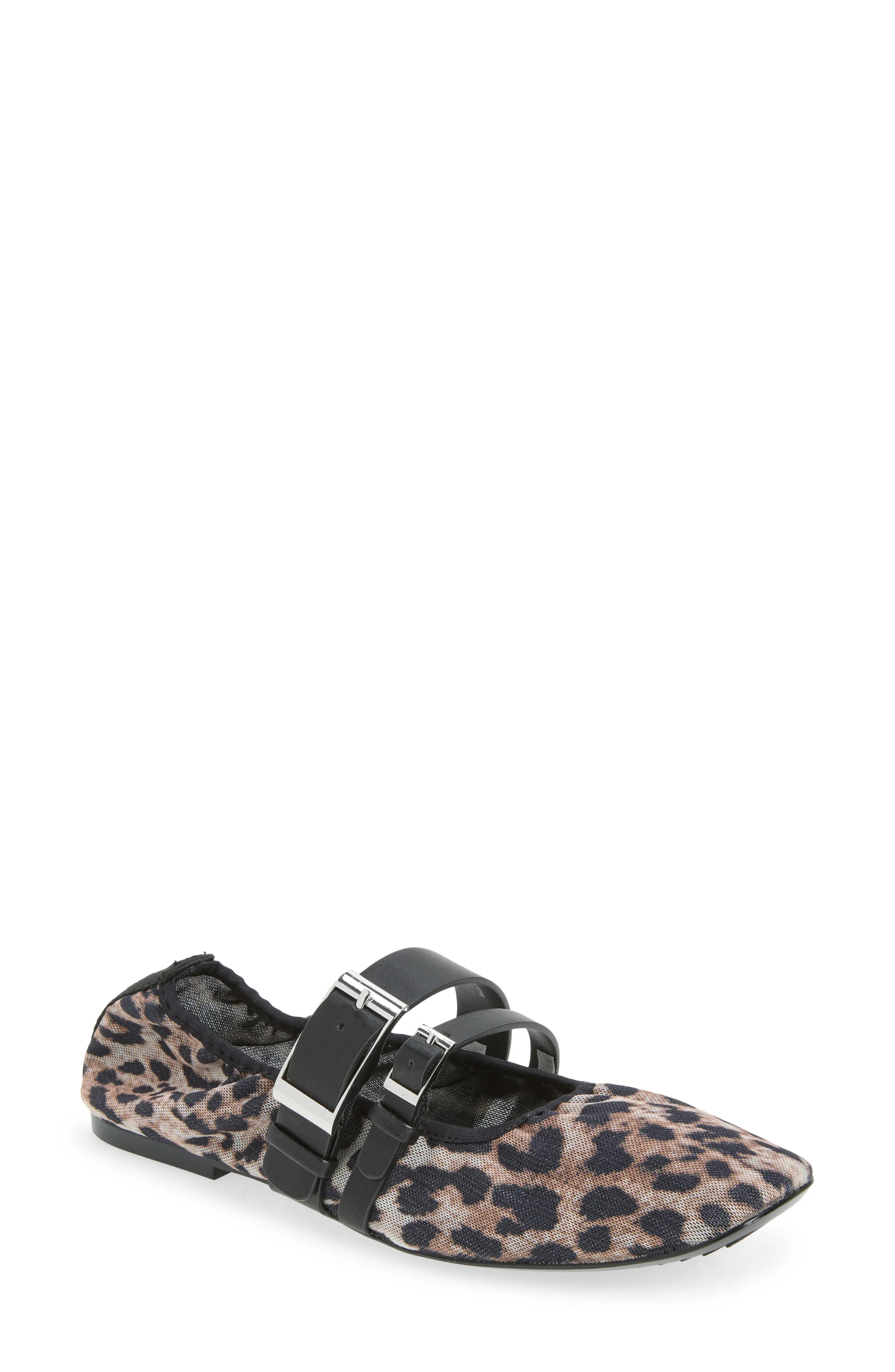 DKNY Dade Buckle Strap Mesh Ballet Flat (Women) | Nordstromrack | Nordstrom Rack