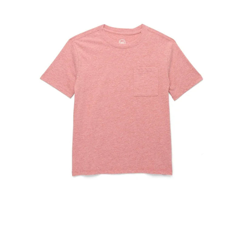 Wonder Nation Boys Chest Pocket Tee with Short Sleeves, Sizes 4-18 & Husky - Walmart.com | Walmart (US)