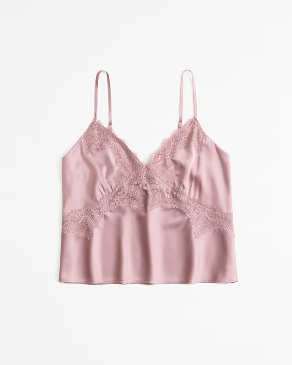 Women's Lace and Satin Cami | Women's Intimates & Sleepwear | Abercrombie.com | Abercrombie & Fitch (US)