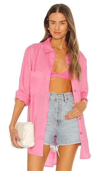 Leo Shirt in Pink | Revolve Clothing (Global)