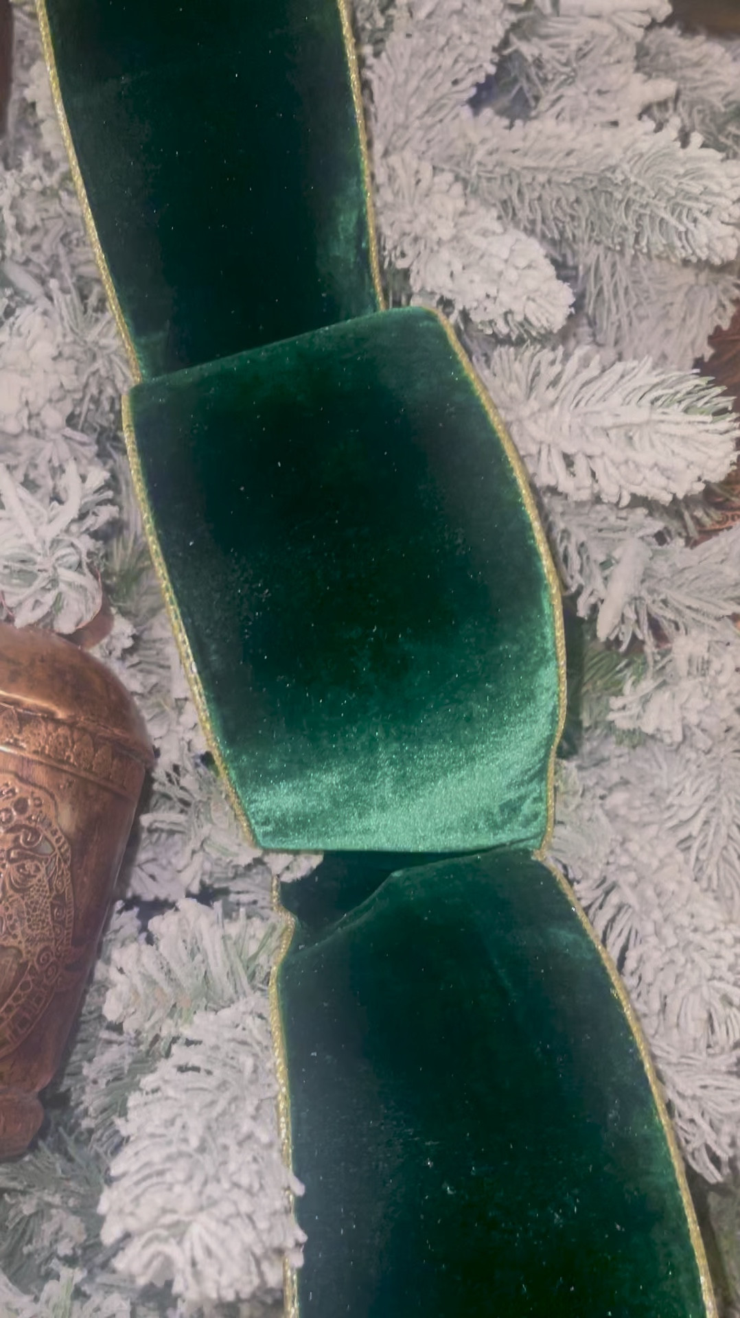 This 4” velvet ribbon is gorgeous!! I love the gold trim and the subtle sparkle. Perfection. 

#ribbon #christmasribbon #christmasdecor #velvetribbon

#LTKHome #LTKSeasonal