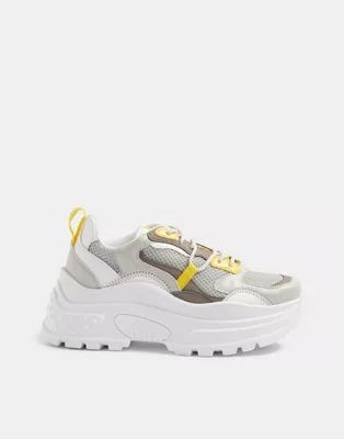 Topshop chunky trainers in grey | ASOS (Global)
