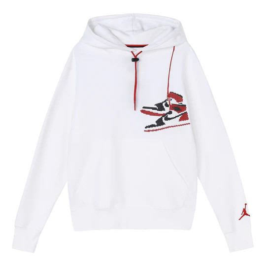 Air Jordan Jumpman Holiday Sports Hooded Pullover For Men White CT3458 | KICKS CREW