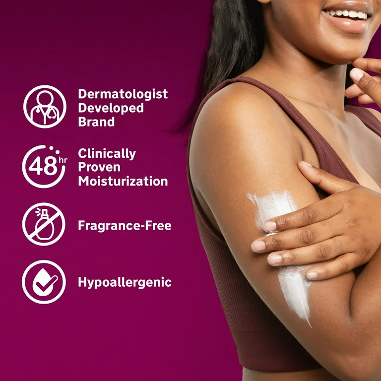 Lubriderm Advanced Therapy Body Lotion, Fragrance Free Moisturizer for Dry Skin, 32 oz | Walmart (US)