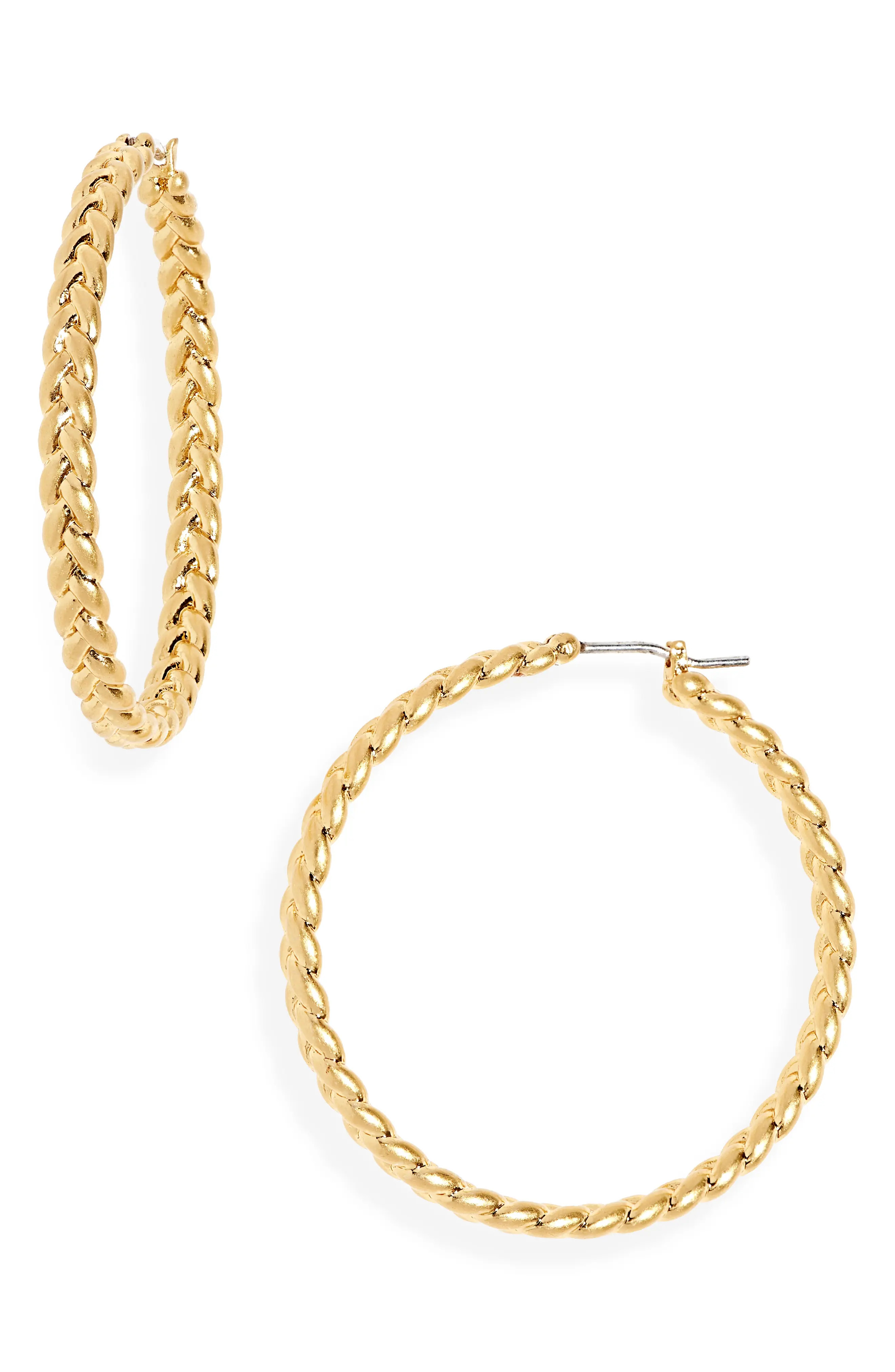 Women's Madewell Braided Hoop Earrings | Nordstrom