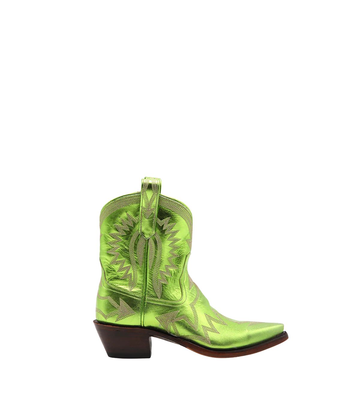 Maggie Metallic Lime Green | Miron Crosby