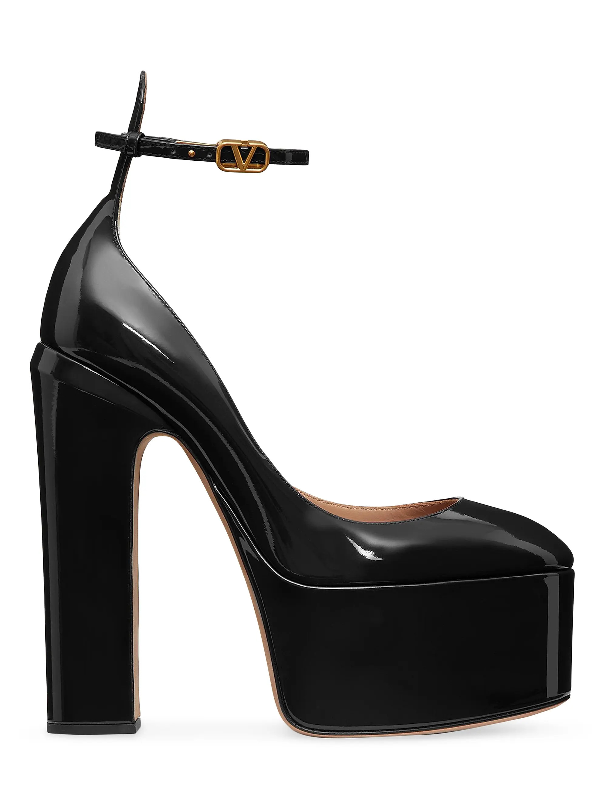 Tan-Go Platform Pumps In Patent Leather 155 MM | Saks Fifth Avenue