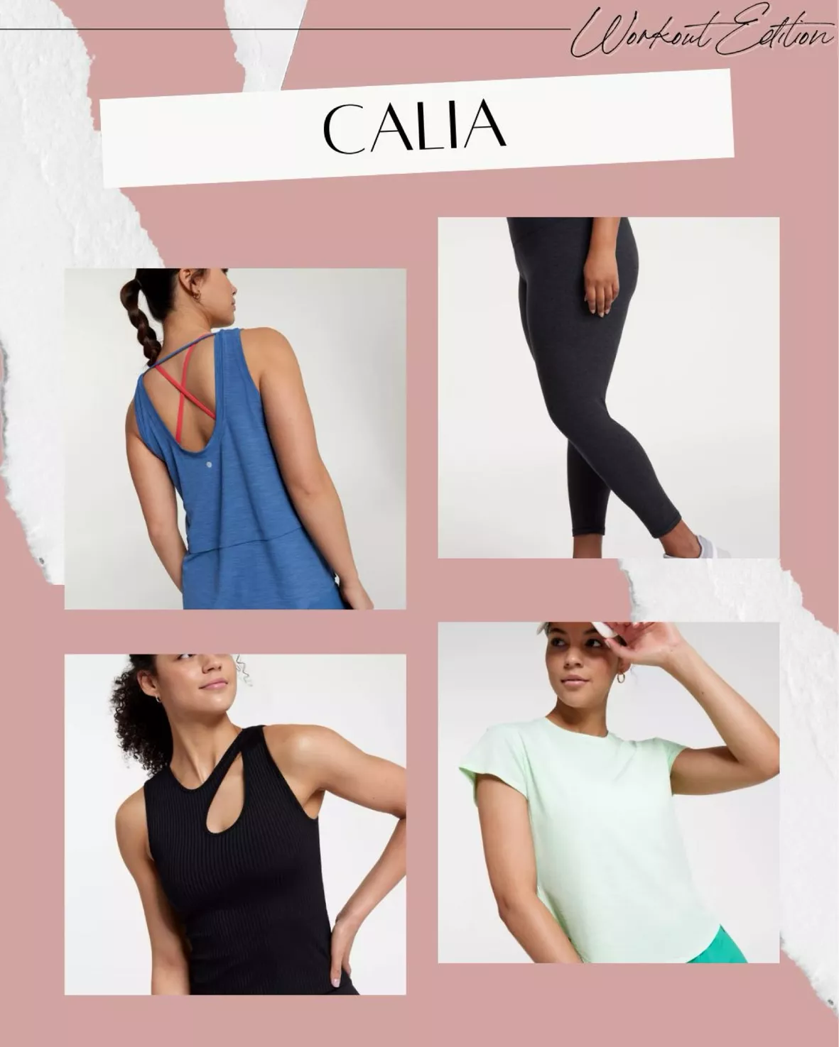 CALIA Women's Cut Out Ribbed Tank curated on LTK