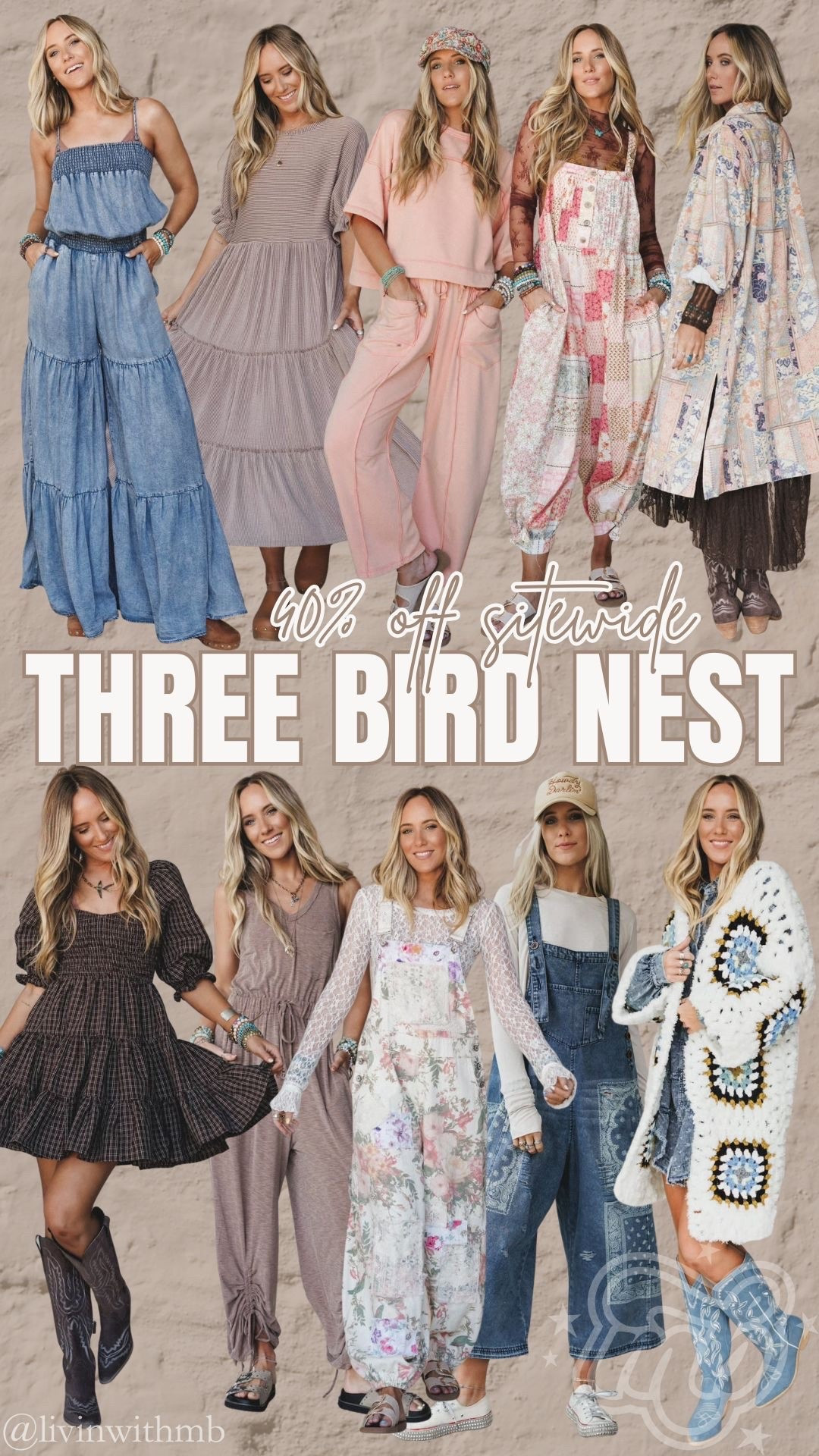 The CUTEST boho fits 🤩

Use code: 40STAR to save 40% sitewide at Three Bird Nest!

#LTKSeasonal #LTKNYFW #LTKSaleAlert