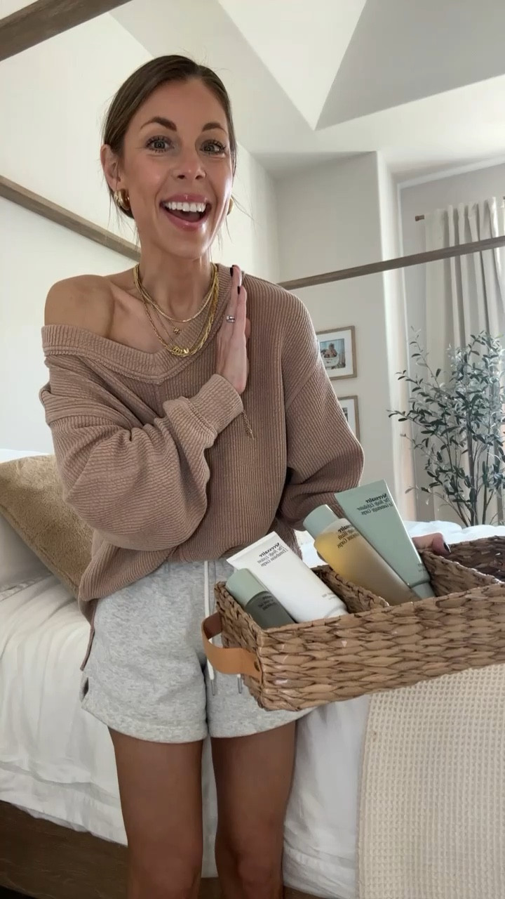 My v-neck sweater is aerie size xs! Super soft material!! Fits loose and will be so cute with denim cutoffs. Perfect swim coverup!! NECESSAIRE CODE IS NATALIE10!!!! Abercrombie shorts xs 

#LTKswim #LTKbeauty #LTKunder50