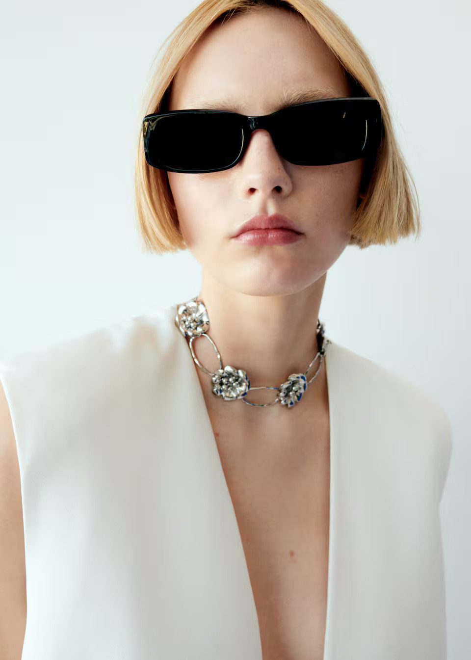 Rechteckige sonnenbrille -  Damen | Mango Deutschland | MANGO (DE)