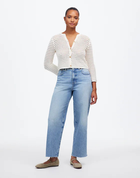 The Curvy Perfect Vintage Wide-Leg Crop Jean | Madewell