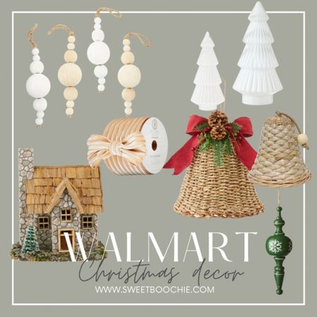 Spotted some Christmas decor at Walmart yesterday and loved the wicker bells that are very similar to a high end brand. I picked up these wood finial ornaments and beige velvet ribbed ribbon for my tree. 

Holiday decor, Christmas decor, wicker bells, wood finial ornaments

#LTKhome #LTKHoliday #LTKSeasonal