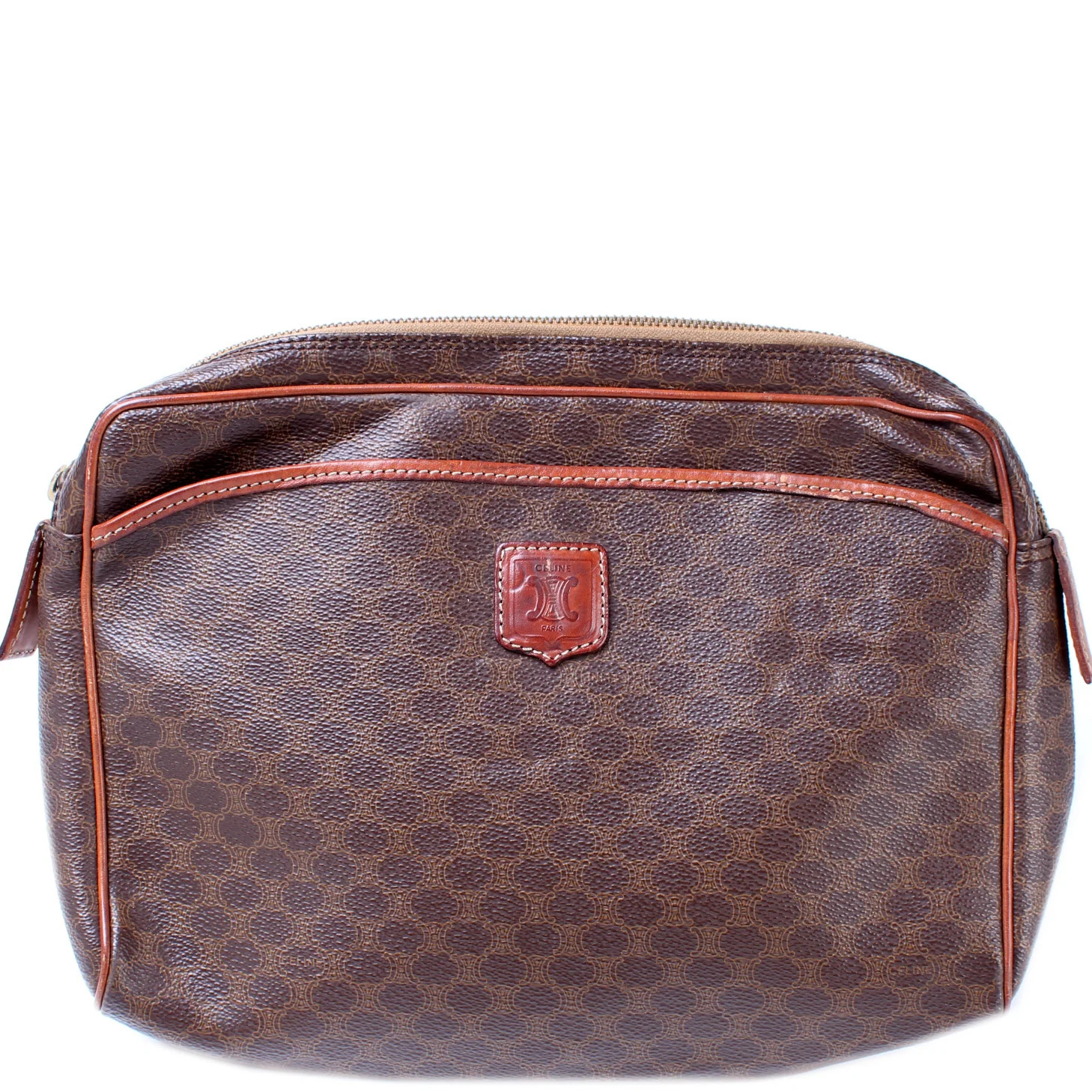 Macadam Cosmetic Zip Pouch Vintage | Keeks Designer Handbags