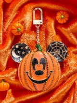 Disney Mickey Mouse Pumpkin Bag Charm - Black/Orange | BaubleBar