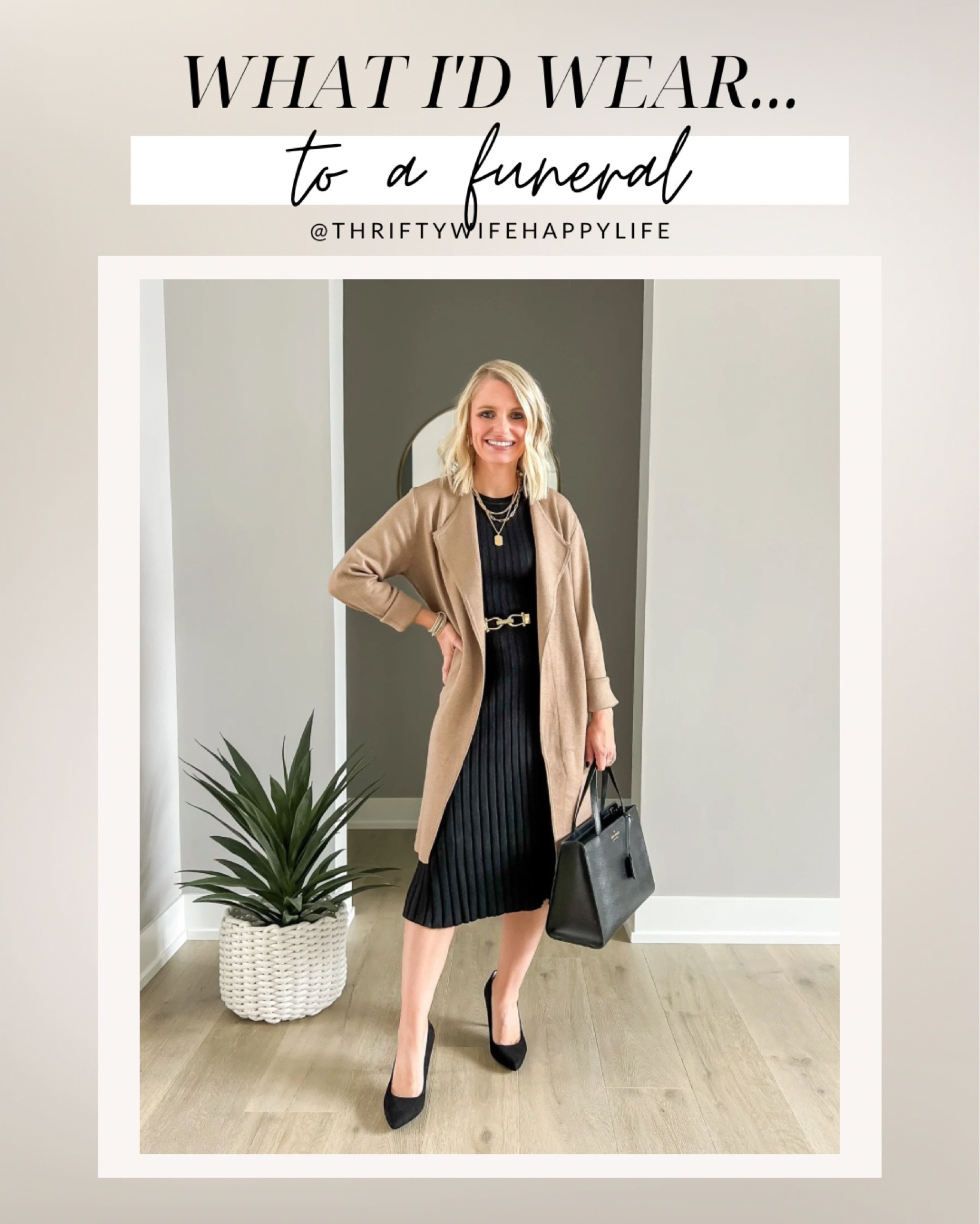 What I’d wear to a funeral. I’ve had some requests for funeral outfits. I wore this outfit to my grandpa’s funeral last fall. Dress is from Target from last year. I linked similar options to shop  

#LTKFindsUnder100 #LTKStyleTip #LTKSeasonal