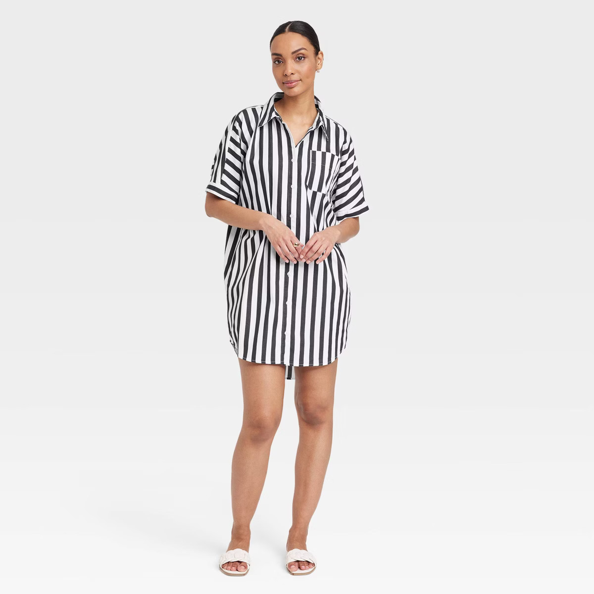 Women's Short Sleeve Shirtdress - A New Day™ | Target