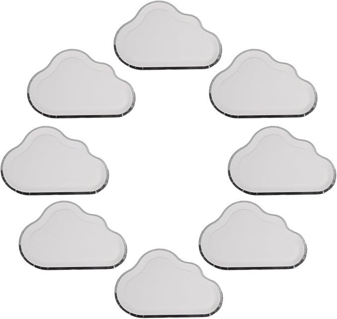 8pcs/set Cloud Shaped Paper Plates Cardboard Birthday Party Supplies Disposable for Wedding Bbq P... | Amazon (US)