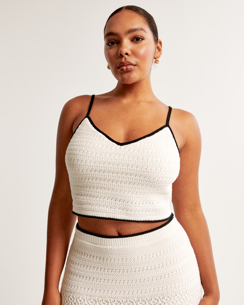 Crochet-Style Bra Top | Abercrombie & Fitch (US)
