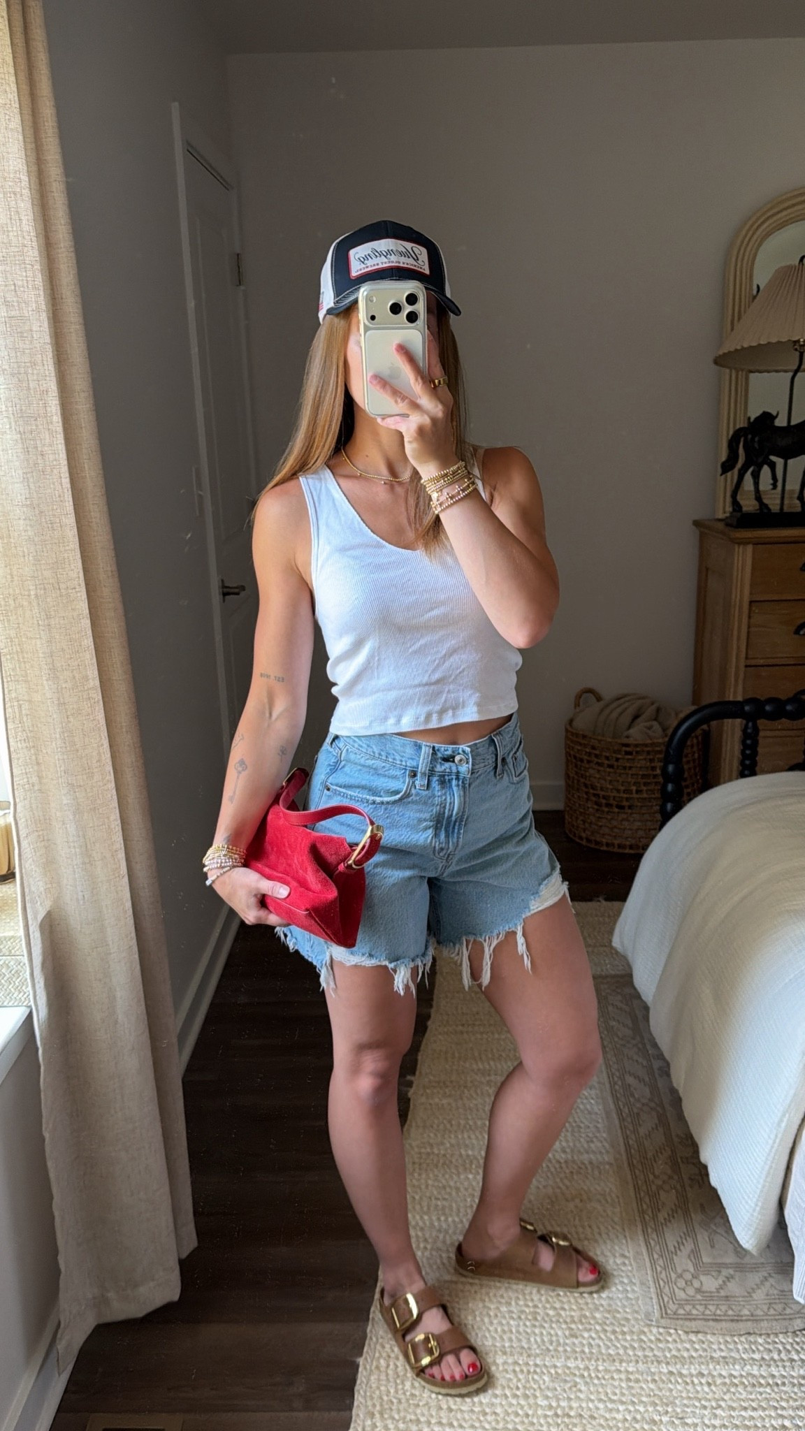 7/2/26 Casual Summer Outfit of the Day

An easy outfit for a hot summer day ❤️🤍💙 Wearing my Abercrombie denim shorts with the Hanes x Free People Movement tank, Birkenstock Big Buckle sandals, and my red J.Crew bag for a subtle patriotic touch. Finished it off with my favorite Yuengling hat for an effortless, laid-back summer look. Everything I can link is linked here ✨

#LTKootd #LTKSeasonal